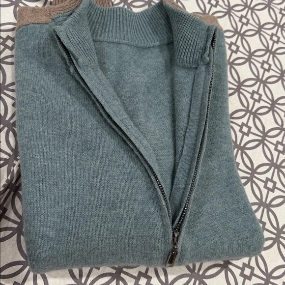 🔹NEW.. Two Tone Zip Front Mens Sweater… - Picture 5 of 6